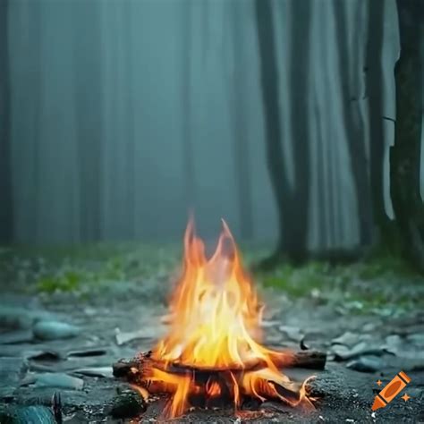 realistic campfire